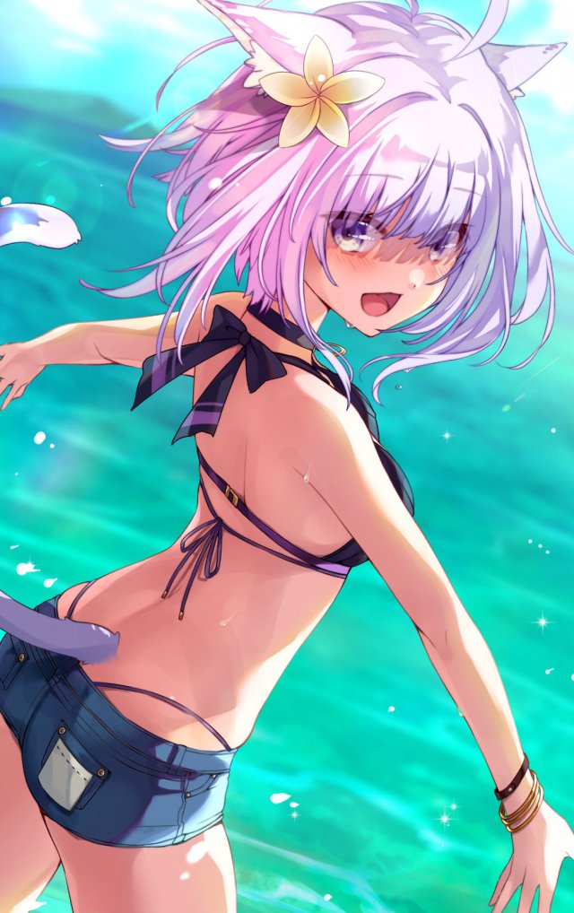 ケモ耳の二次元エロ画像。