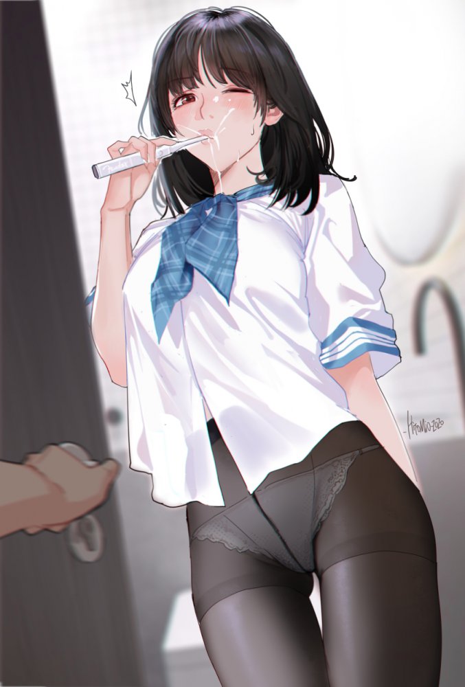 パンスト・タイツの二次元エロ画像。