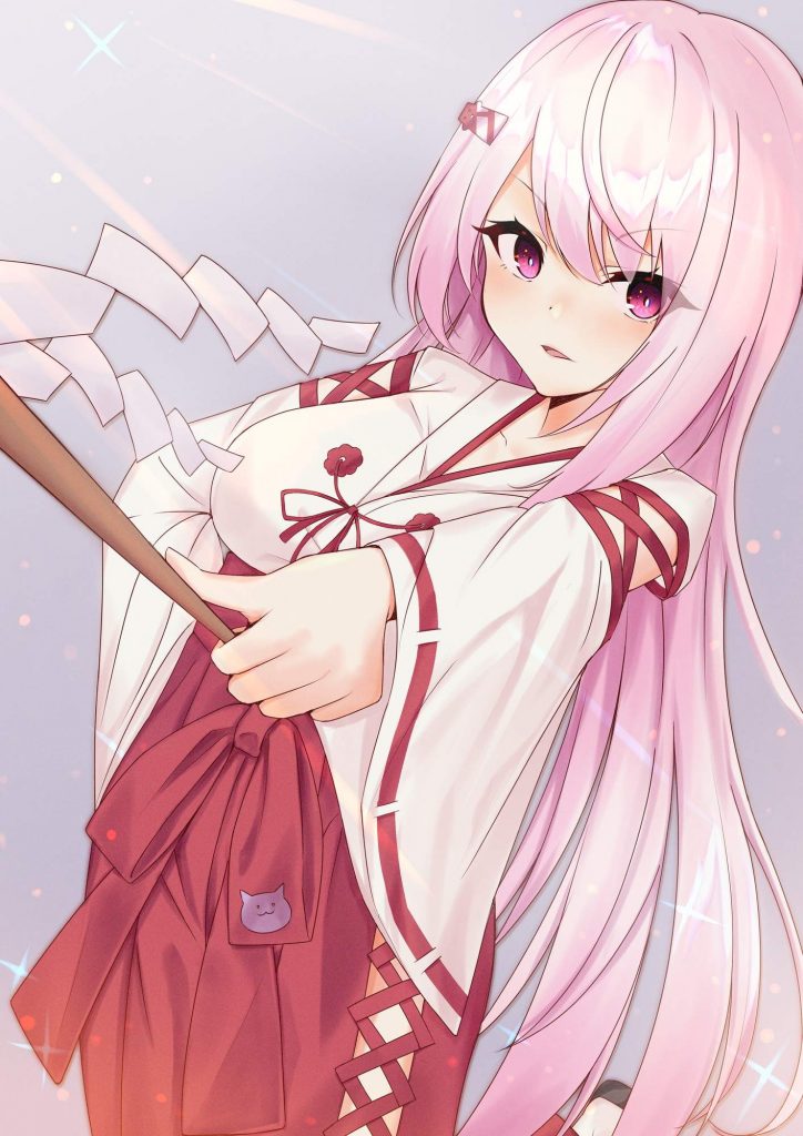 巫女のエロ画像下さい