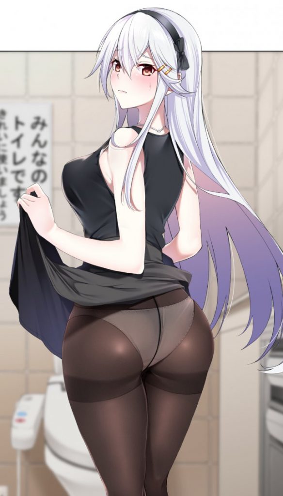 銀髪のレベルが高いエロ画像