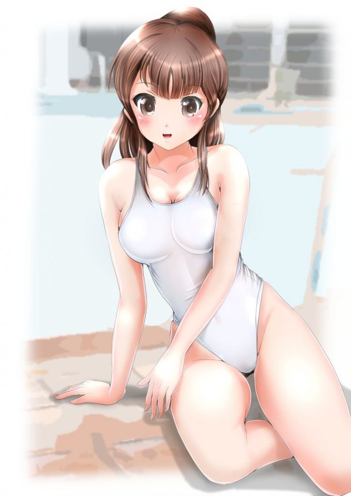 競泳水着の虹エロ画像