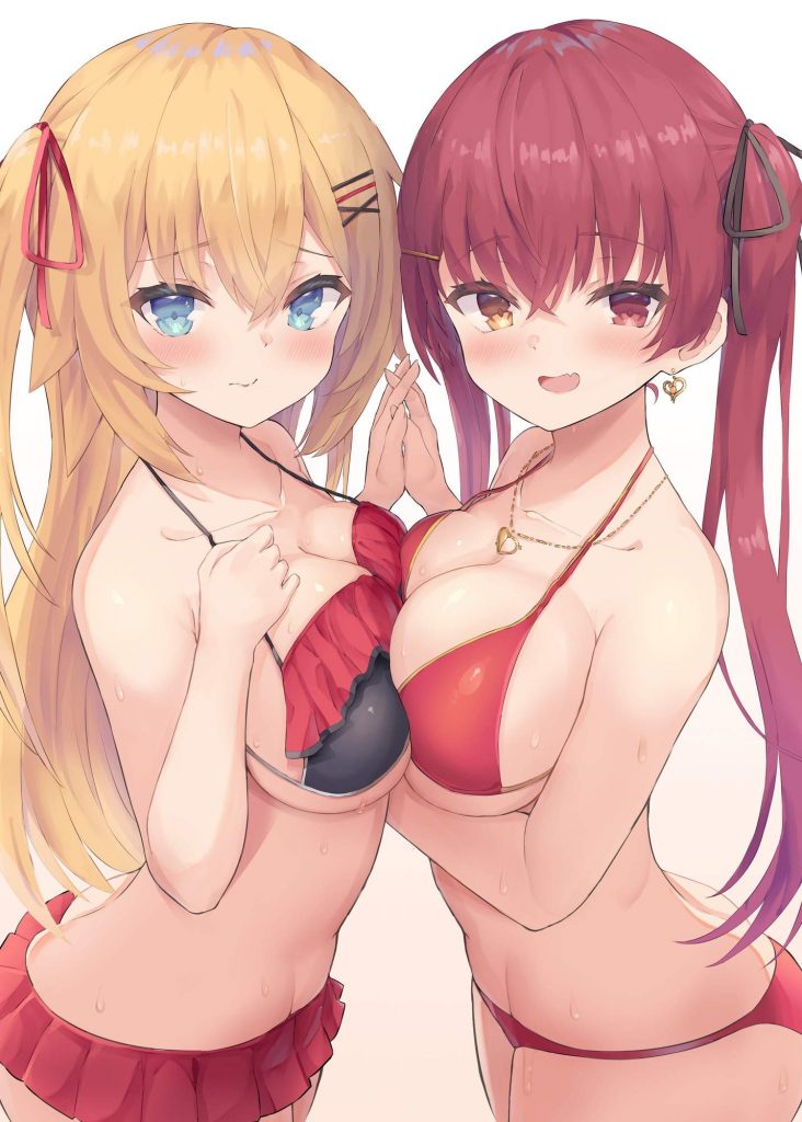 百合・レズの二次エロ画像で!