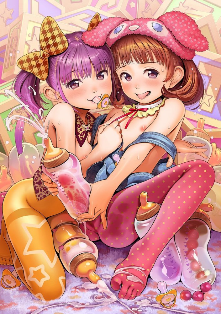 ふたなりの可愛い二次元画像。