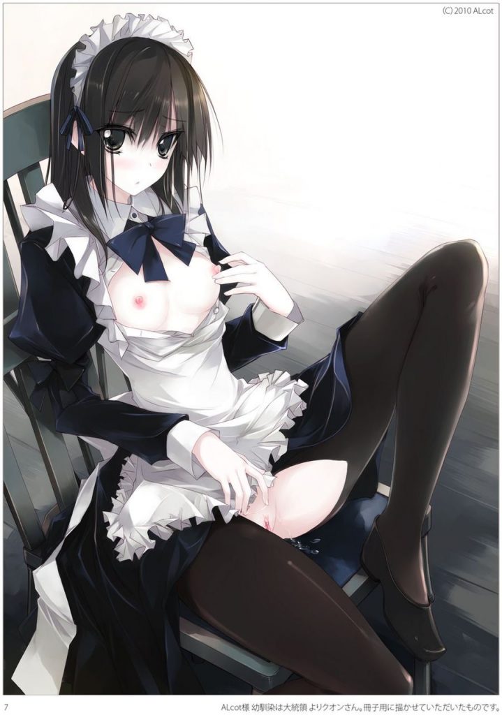 メイドのエッチな部分を奥の奥まで堪能できるエロ画像