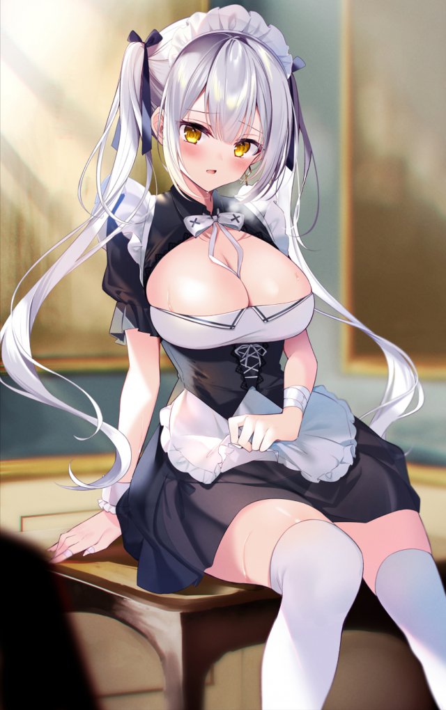 メイドのエッチな部分を奥の奥まで堪能できるエロ画像