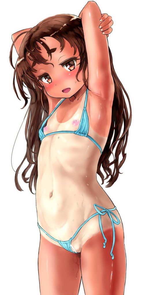 貧乳の背徳感あふれるエロ画像