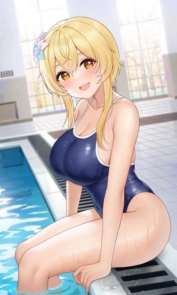 スク水の二次エロ画像で！