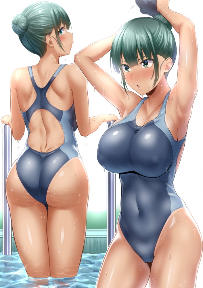 競泳水着のよさを再確認できるエロ画像