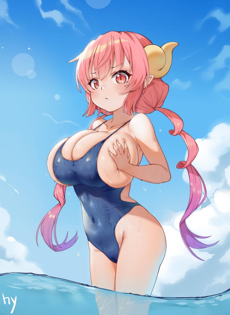 スク水の二次エロ画像で！