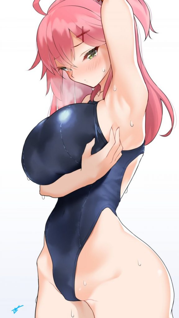 競泳水着のよさを再確認できるエロ画像