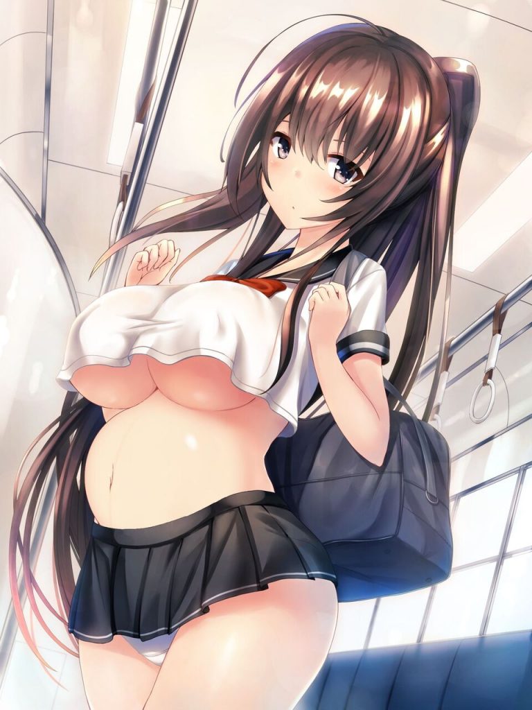 俺のとっておきのボテ腹の画像フォルダを見せる