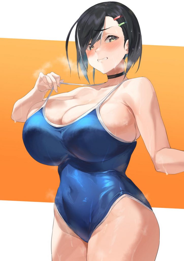 スク水の二次エロ画像で！