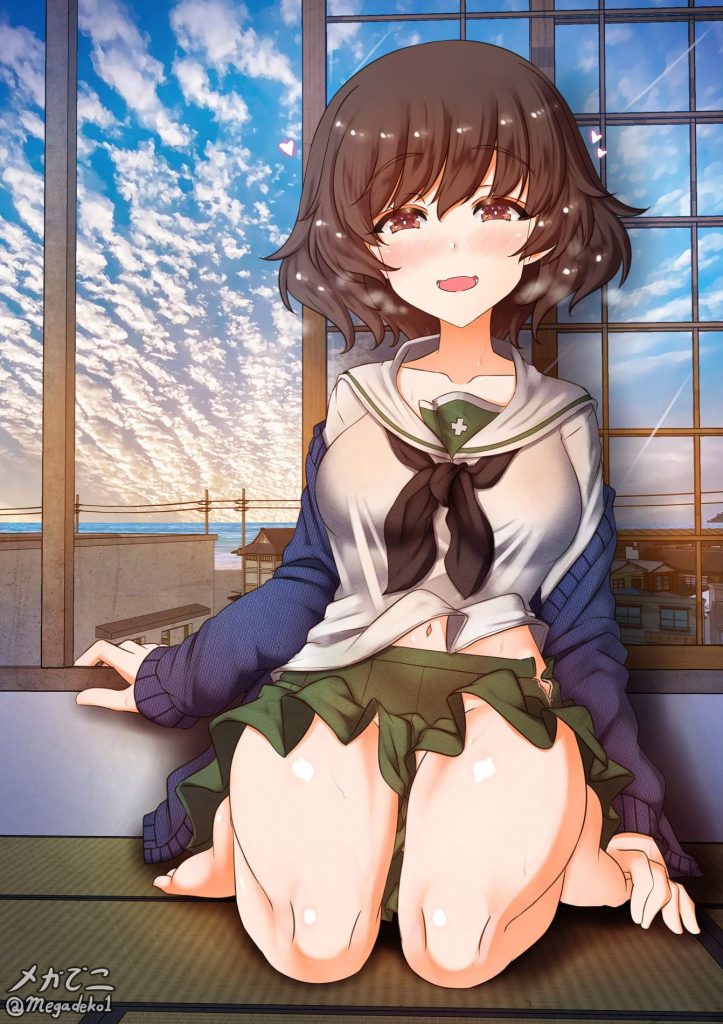 たくし上げのエッチな部分を奥の奥まで堪能できるエロ画像
