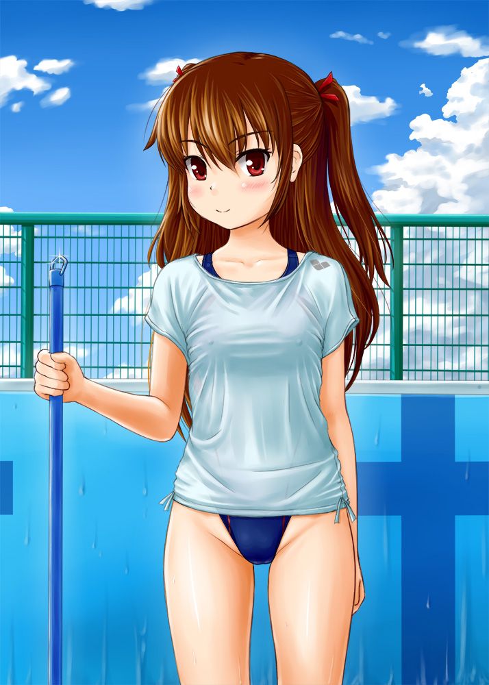 スク水の二次エロ画像で！