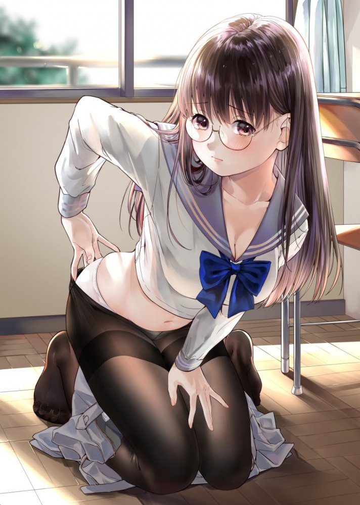 【二次】眼鏡のメチャシコで可愛い女の子のエッチな画像