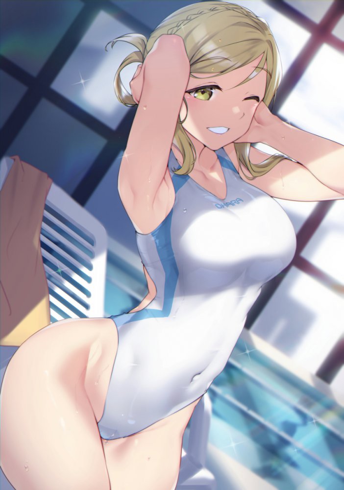 競泳水着のよさを再確認できるエロ画像