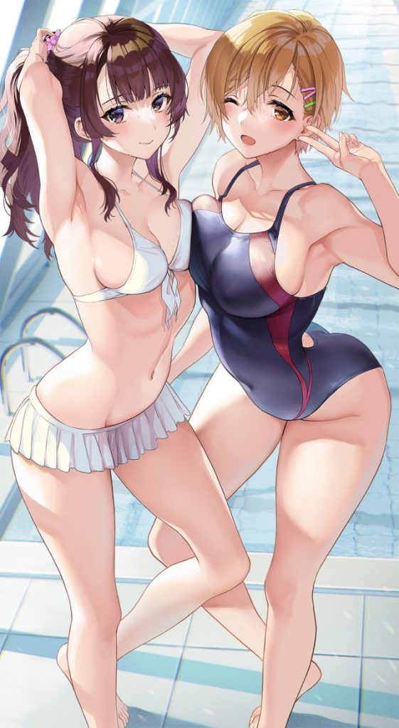 競泳水着のエッチな魅力が分かるエロ画像