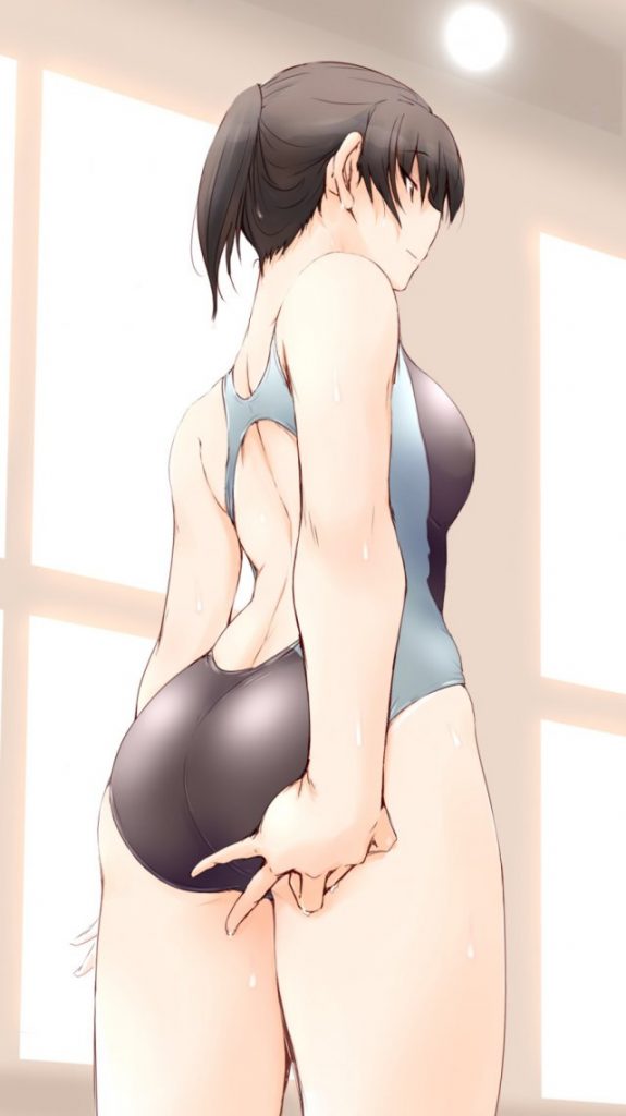 競泳水着の背徳感あふれるエロ画像