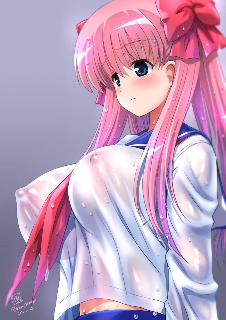たくし上げの虹エロ画像