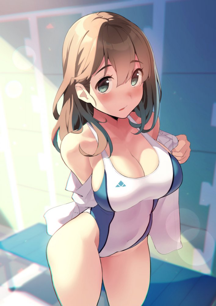 競泳水着の背徳感あふれるエロ画像