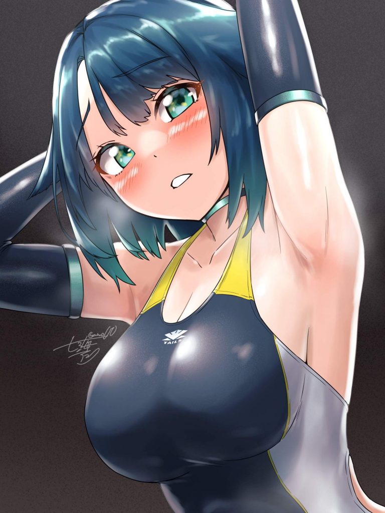 競泳水着の背徳感あふれるエロ画像