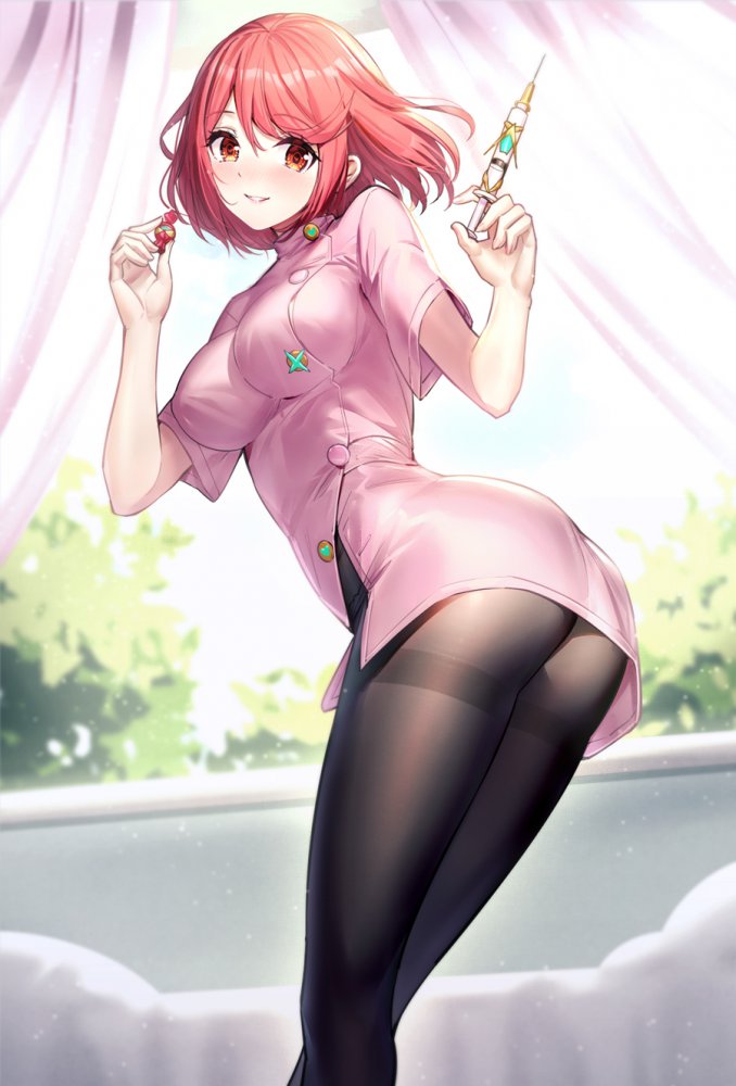 パンスト・タイツの二次フェチ画像。