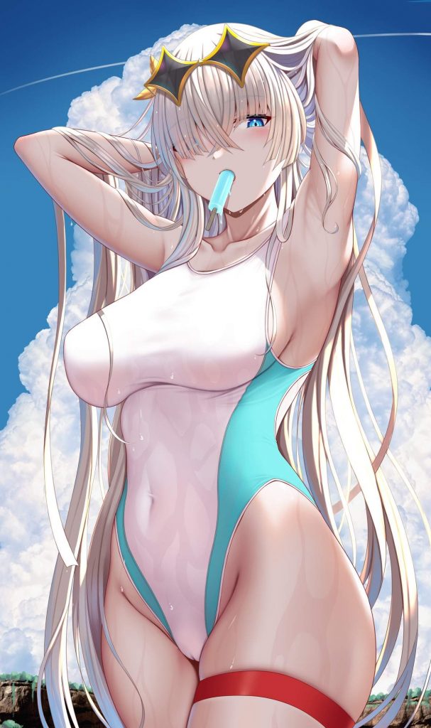 競泳水着のエッチな魅力が分かるエロ画像