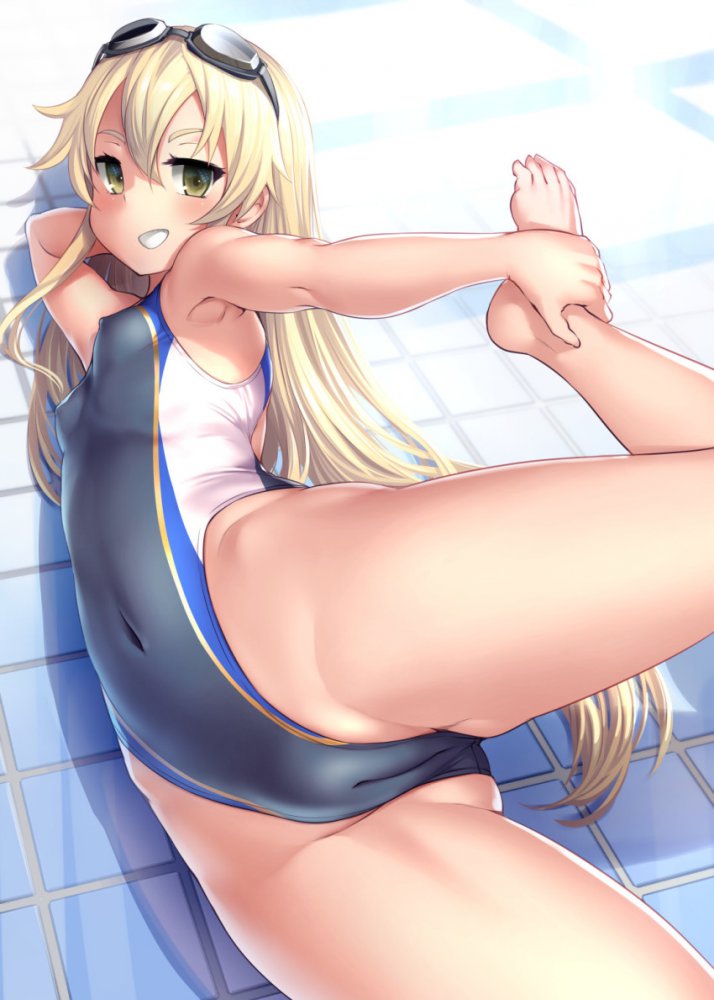 競泳水着の背徳感あふれるエロ画像