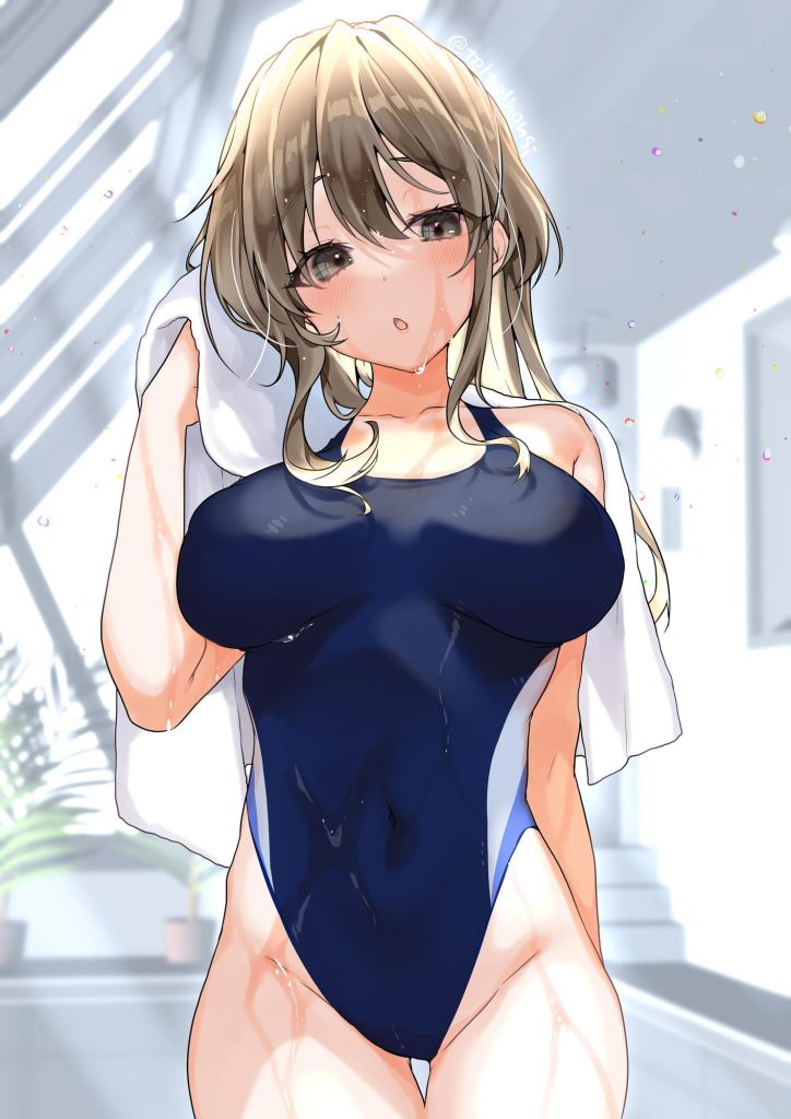 競泳水着の背徳感あふれるエロ画像