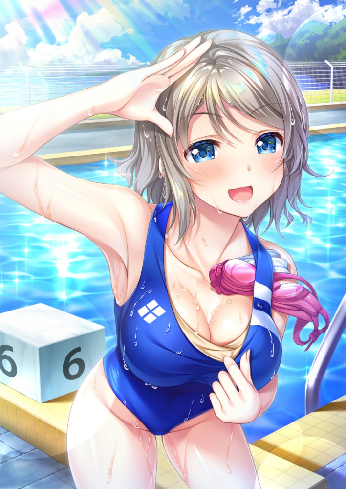競泳水着のエッチな魅力が分かるエロ画像