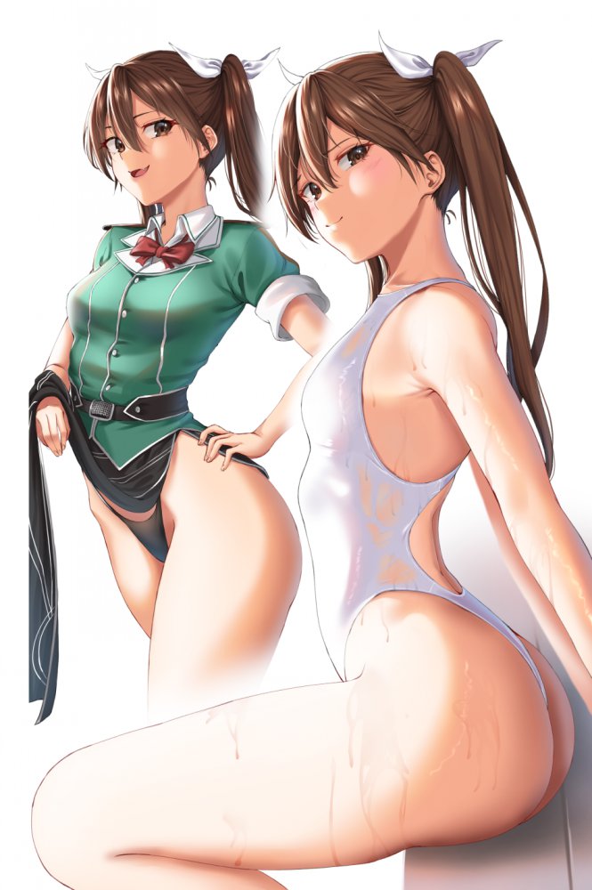 競泳水着の背徳感あふれるエロ画像