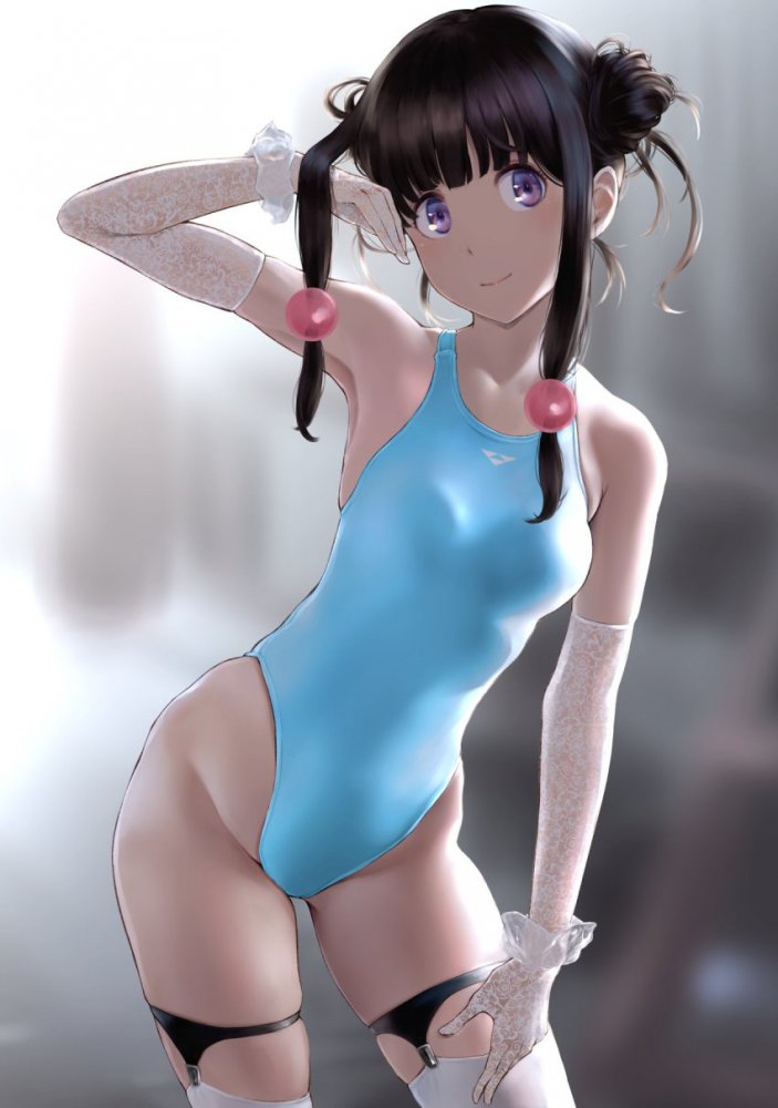 競泳水着のエッチな魅力が分かるエロ画像