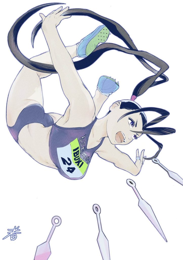 濡れ透けの虹エロ画像