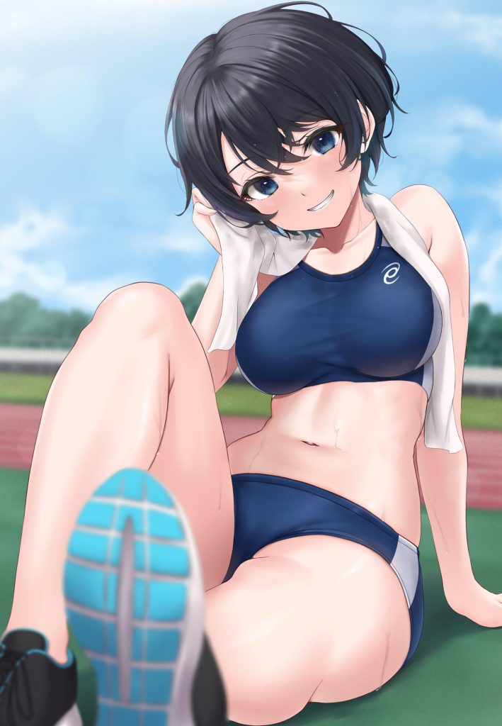 濡れ透けの虹エロ画像