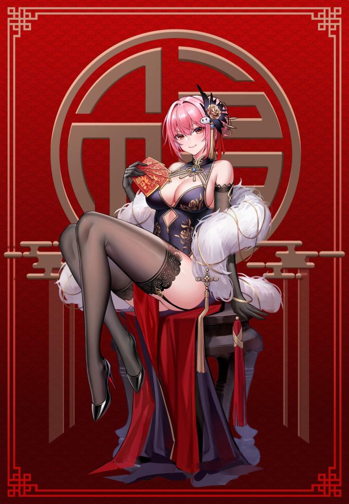 ニーソの二次エロ画像でいい夢みましょ♪