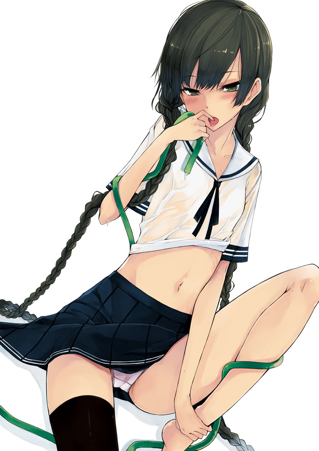 濡れ透けの虹エロ画像