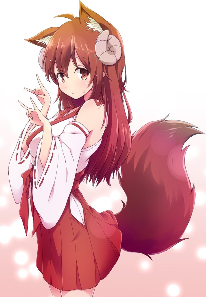 巫女の二次エロ画像で！