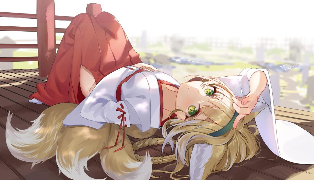 巫女の二次エロ画像で！