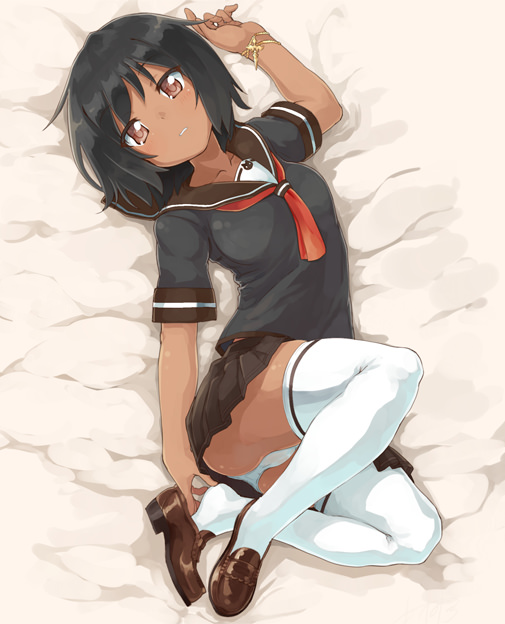 パンチラの二次元エロ画像。