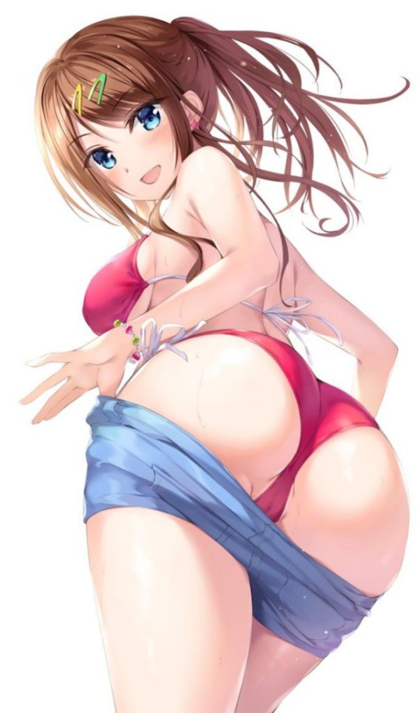 水着の二次フェチ画像。