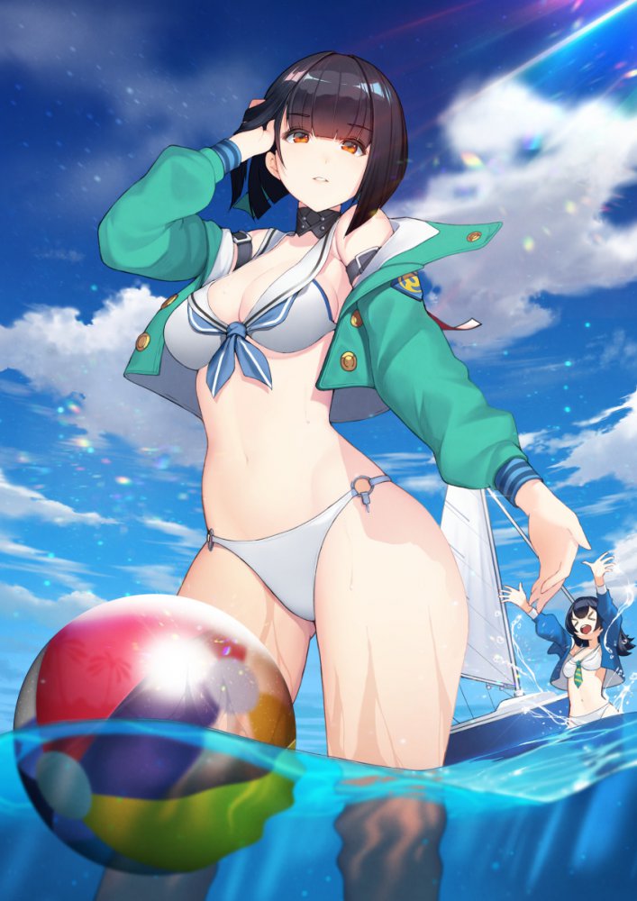 水着の二次フェチ画像。