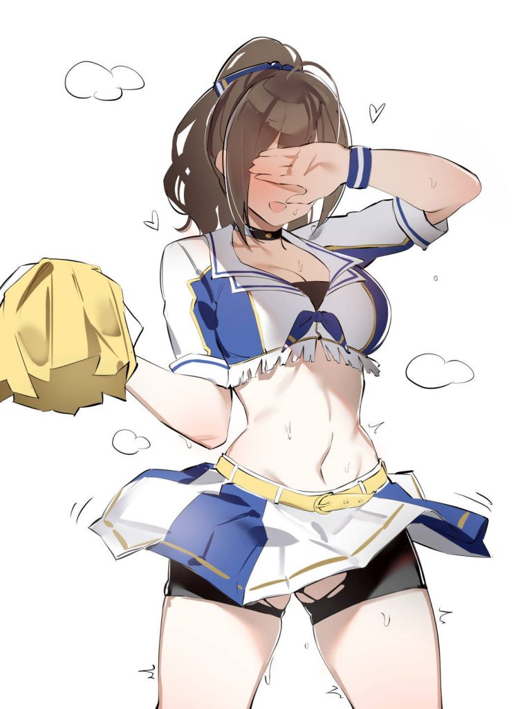 目隠しの二次元エロ画像。