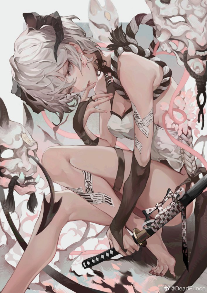 銀髪の二次フェチ画像。