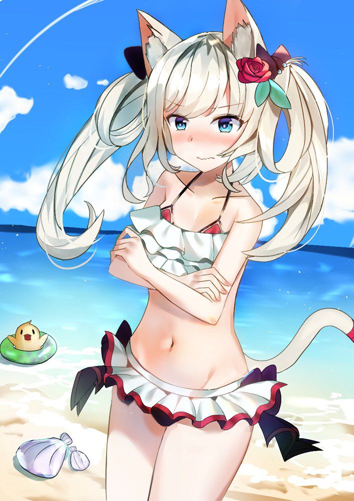 ツインテールの二次フェチ画像。