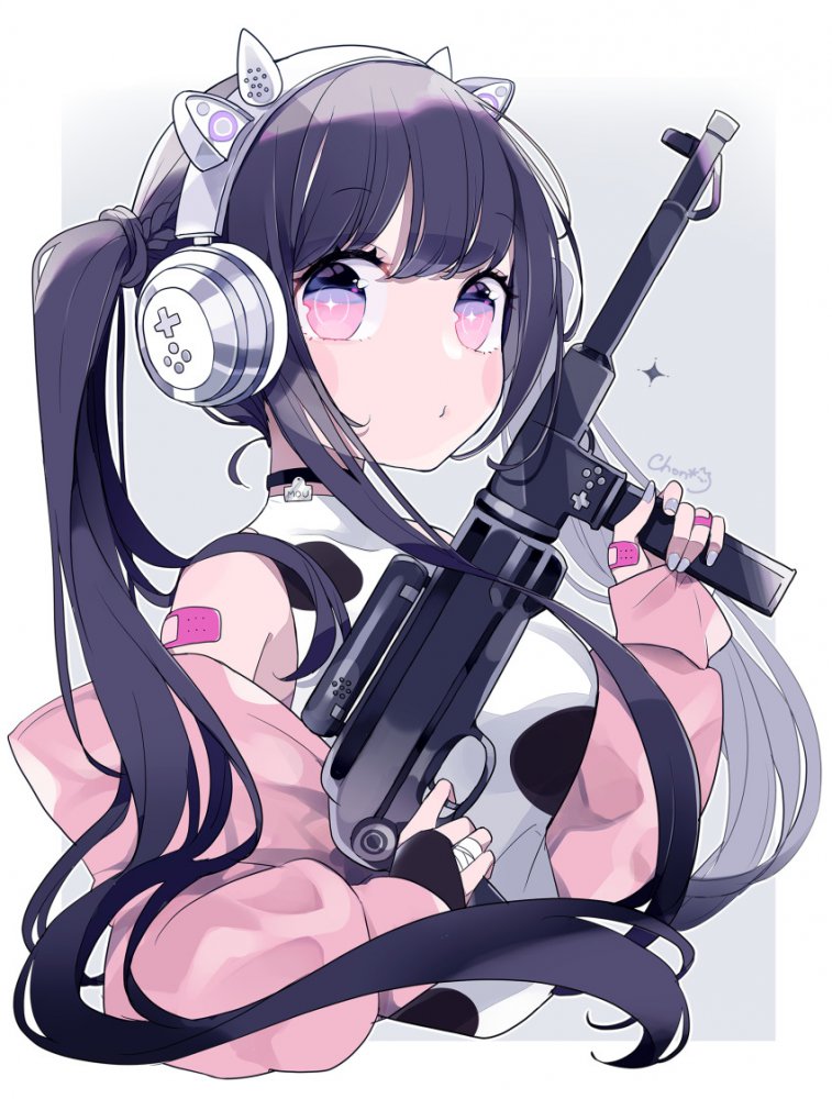 ツインテールの二次フェチ画像。