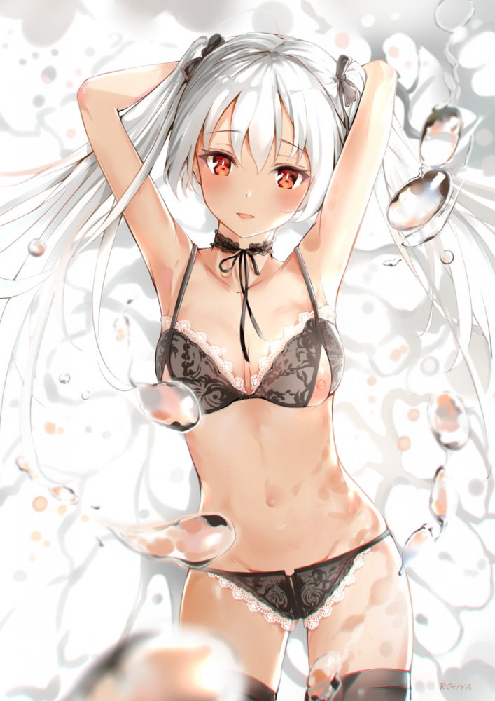 銀髪の二次フェチ画像。