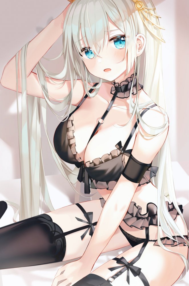 銀髪のエロ画像をアップ！