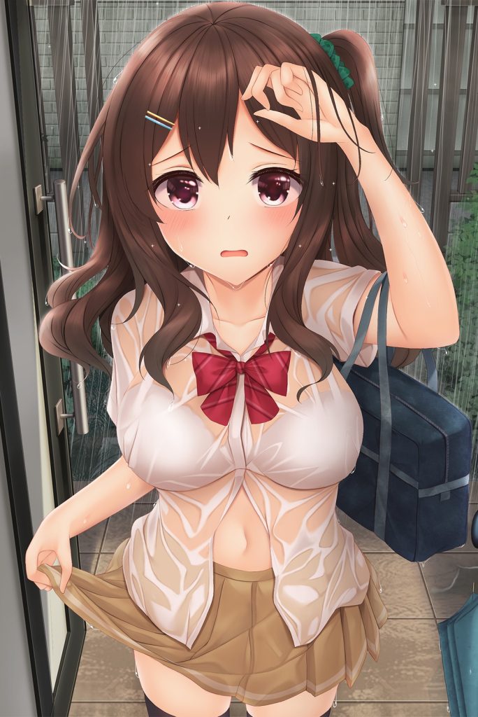 濡れ透けの二次フェチ画像。