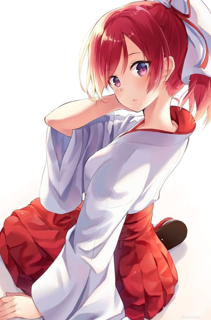 巫女画像で今夜もイチャラブ妄想！「やっ♥ダメェ♥そこぉ♥そこいじめないでぇ♥」