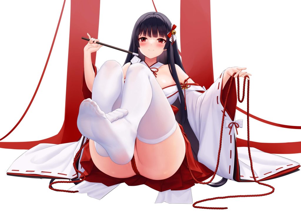 巫女画像で今夜もイチャラブ妄想！「やっ♥ダメェ♥そこぉ♥そこいじめないでぇ♥」